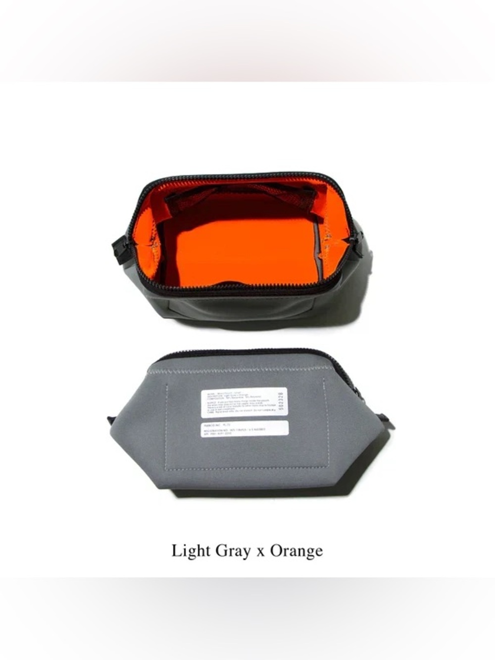 Puebco Wired Pouch - Light Gray & Orange